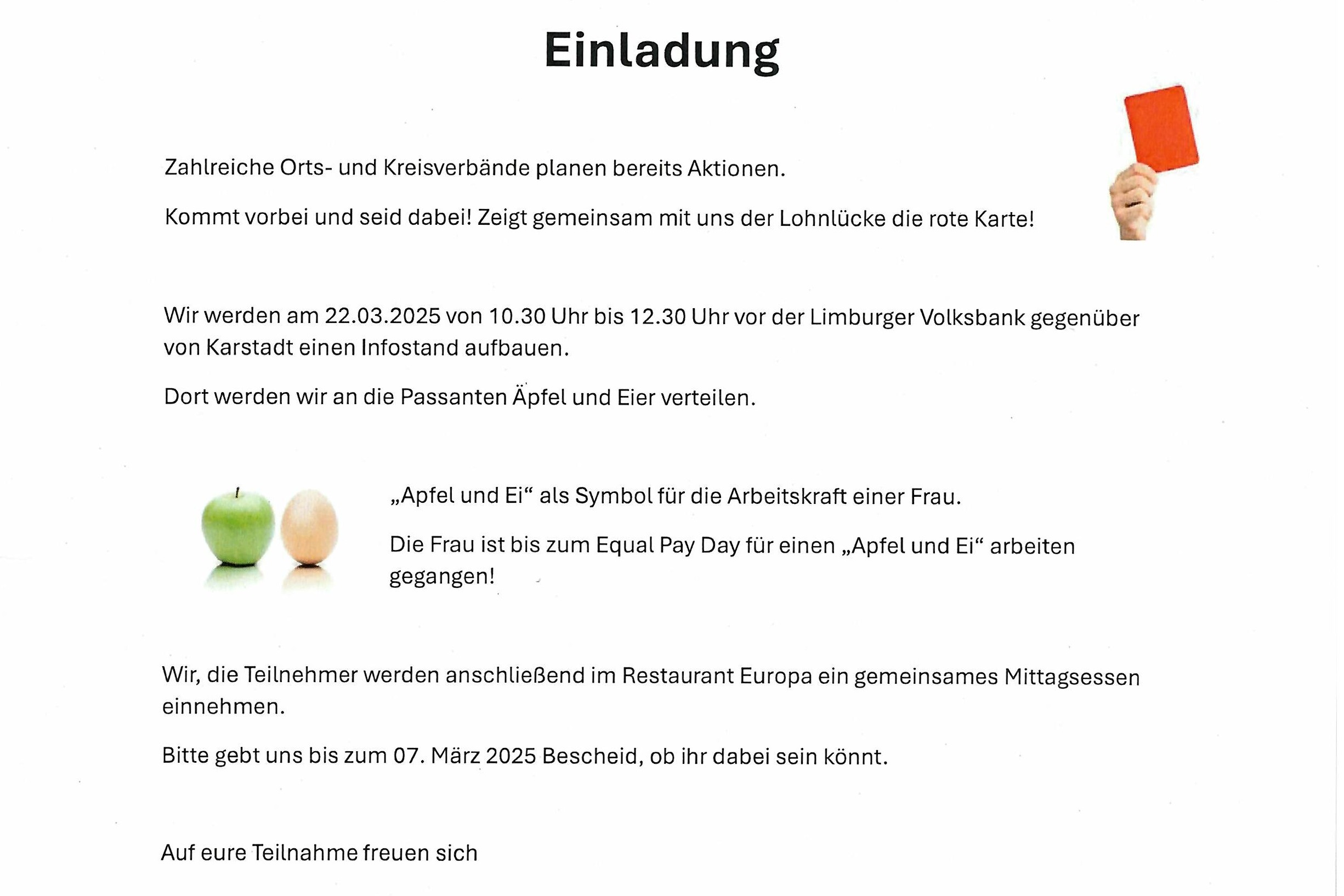 Einladung