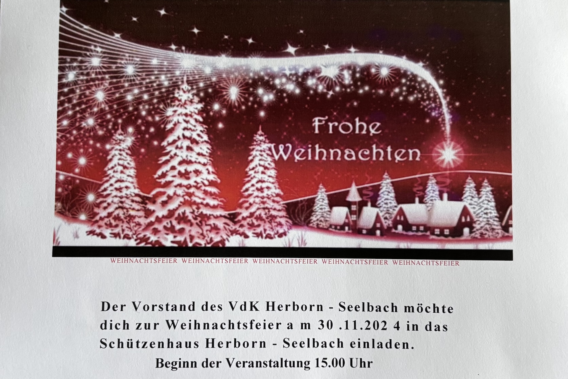 Weihnachtsfeier