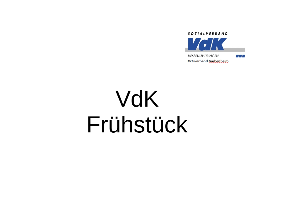 VdK-Frühstück