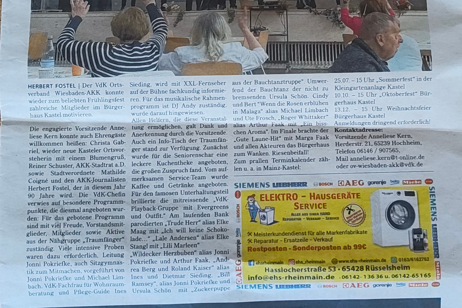Fr&uuml;hlingsfest VdK 2026