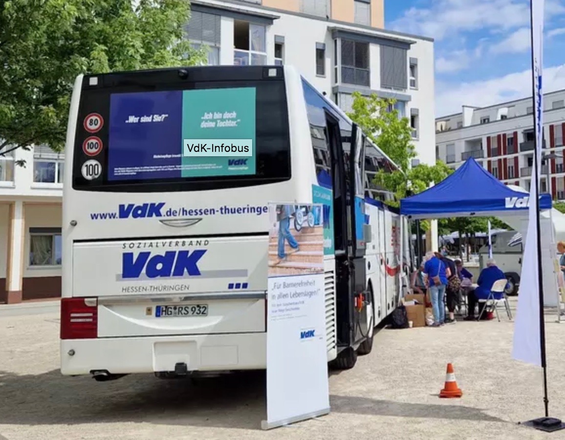 VdK Bus vor Ort in Rotenburg an der Fulda