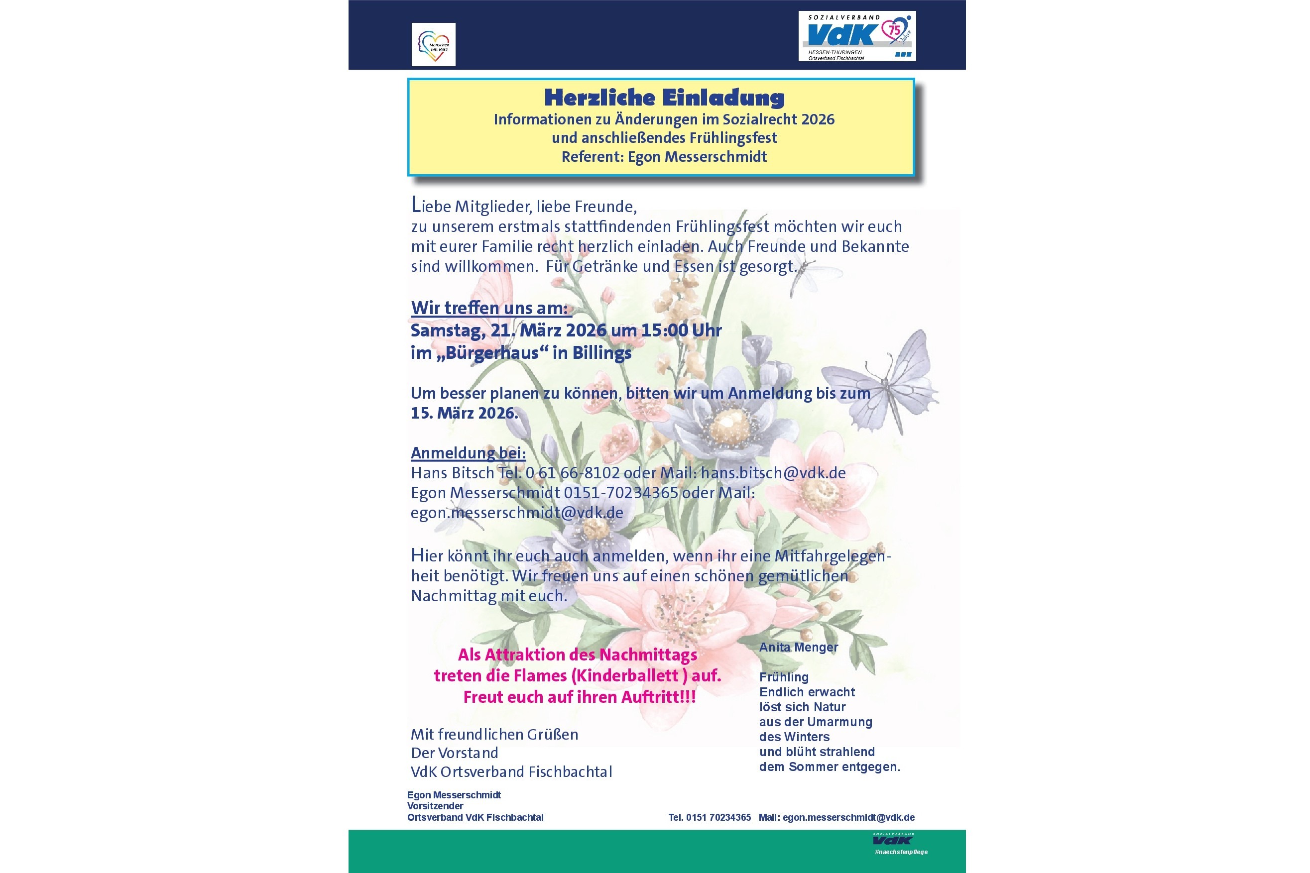 Plakat Fr&uuml;hlingsfest 2026