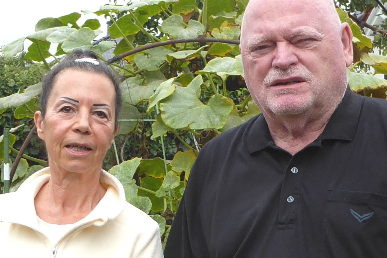 Leja Rosenthal und Vorstandssprecher Helmut M&uuml;ller