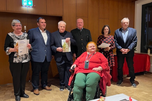 Ehrungen f&uuml;r 25 Jahre Mitgliedschaft im VdK Ortsverband Mainflingen