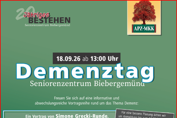 Flyer Demenztag