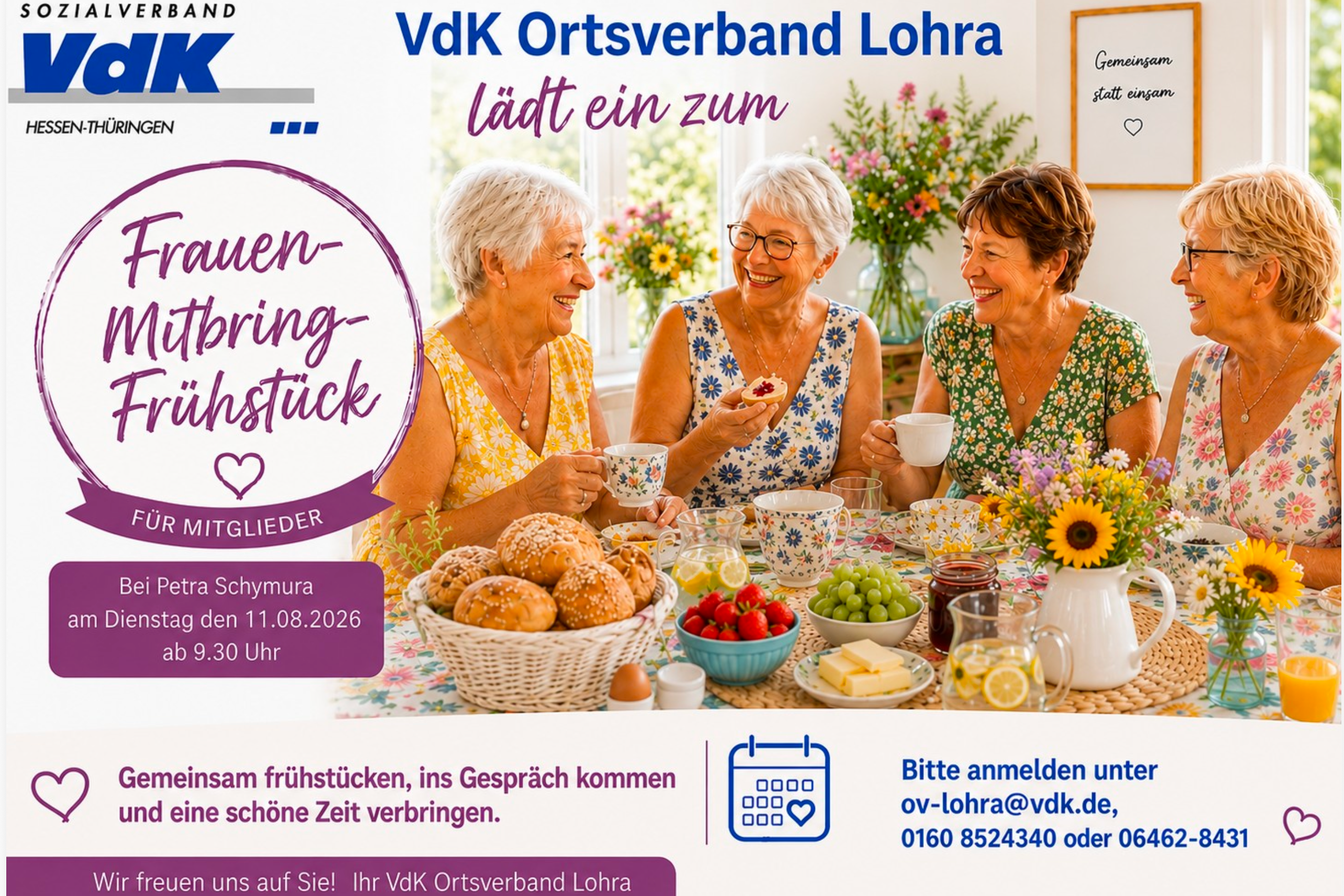 KI generiertes Bild - VdK- Frauen-Mitbring-Frühstück KI generiertes Bild - VdK- Frauen-Mitbring-Frühstück