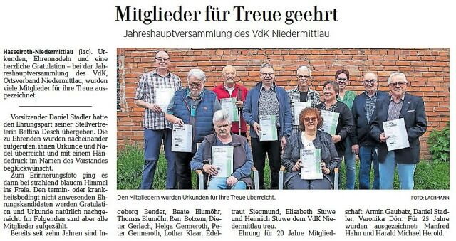 Bericht in der GNZ