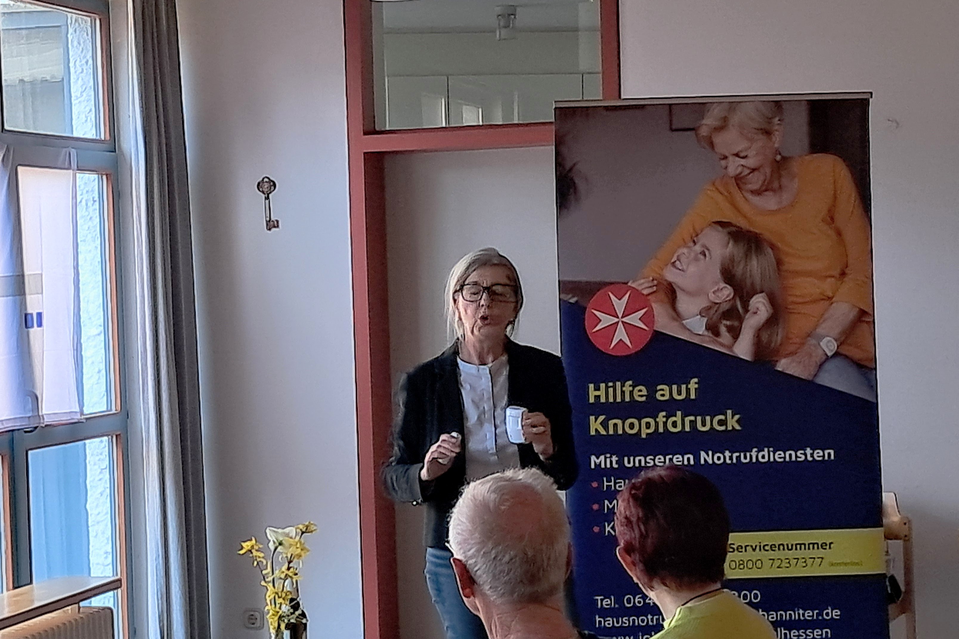 Referentin Angelika Rühl von den Johnnitern Referentin Angelika Rühl von den Johnnitern