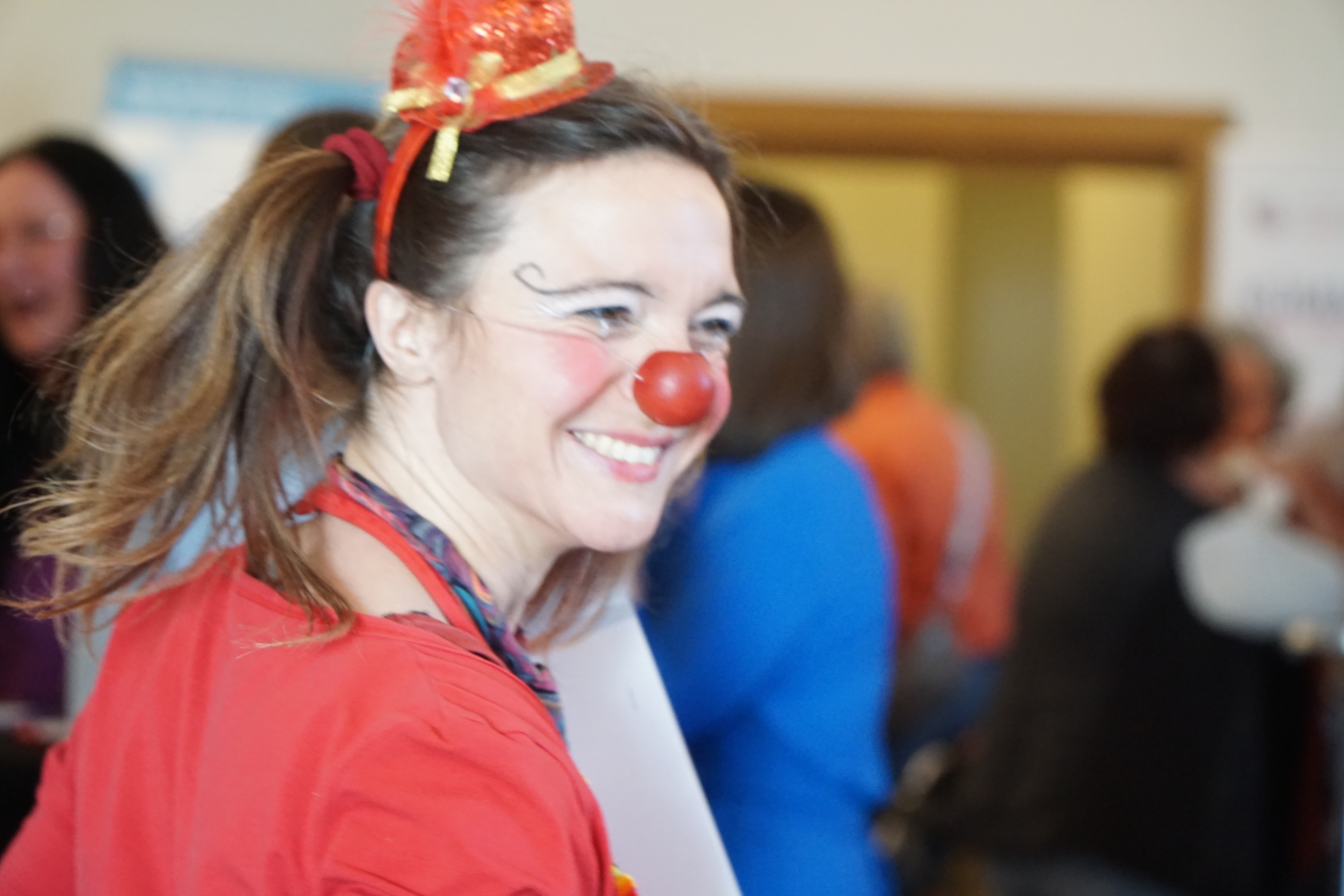 Sozialtag in der Haydau Unser Clown beim Sozialtag