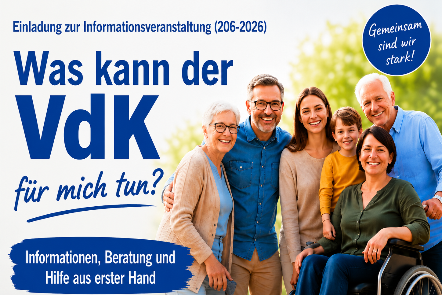 Was kann der VdK für mich tun? Was kann der VdK für mich tun?