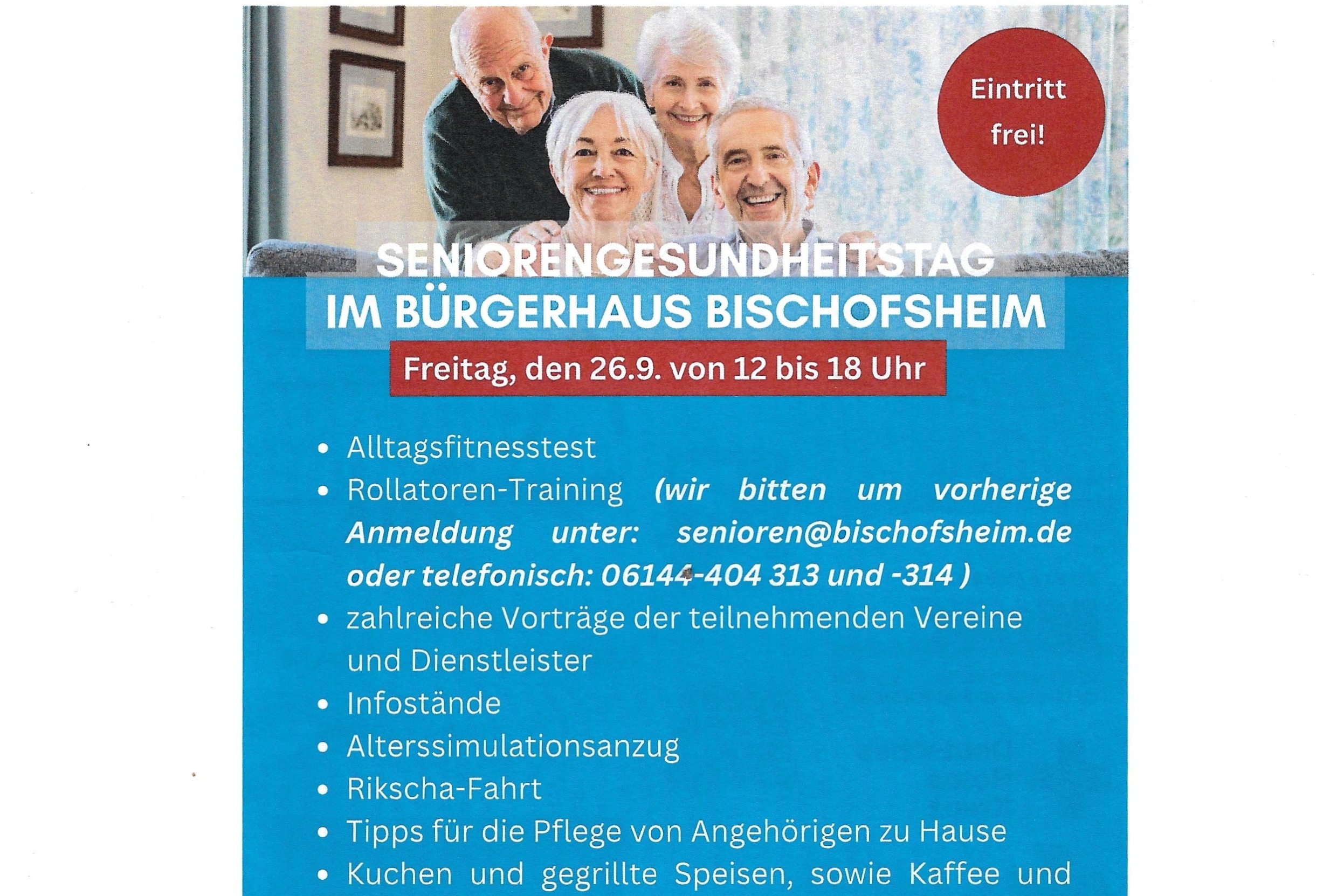 Seniorengesundheitstag im Bürgerhaus Bischofsheim