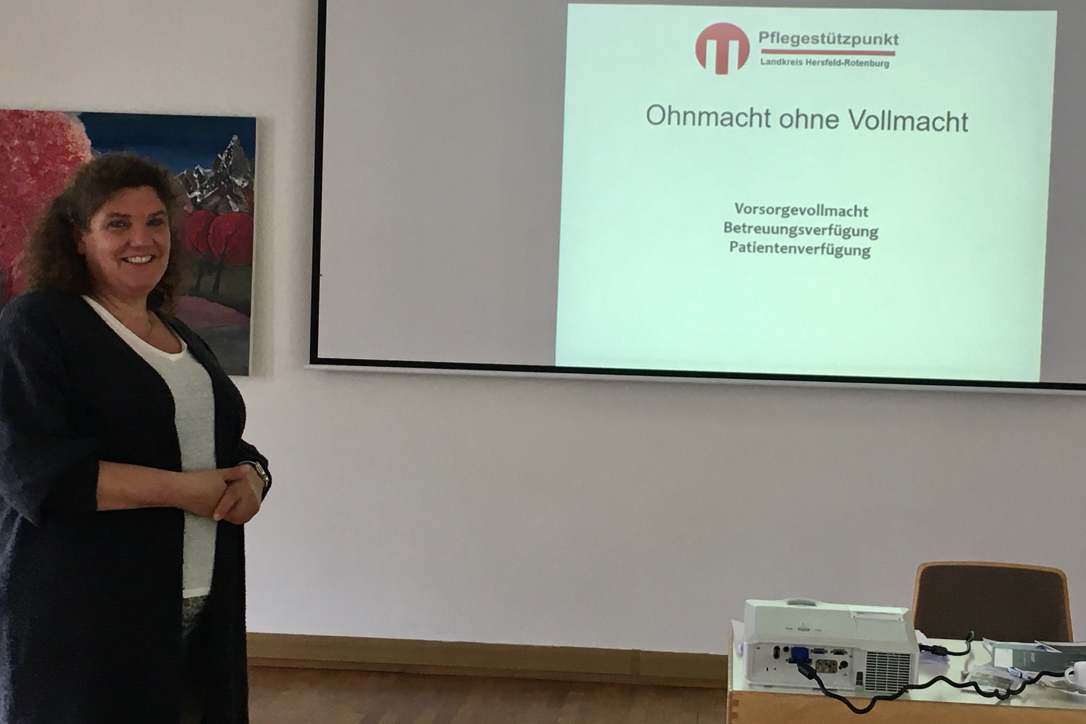 Die Referentin Frau Rosenfeld …