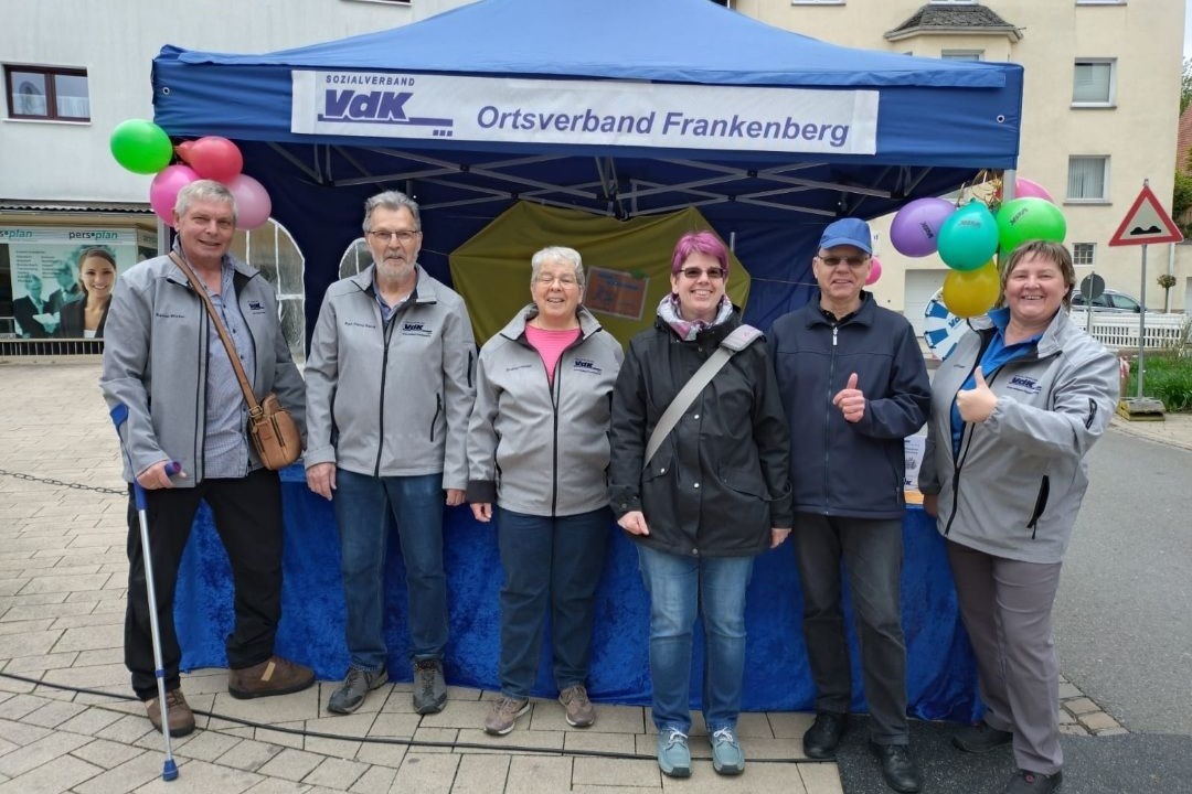5. Mai-Aktion Fußgängerzone Fkb VdK Ortsverband Frankenberg