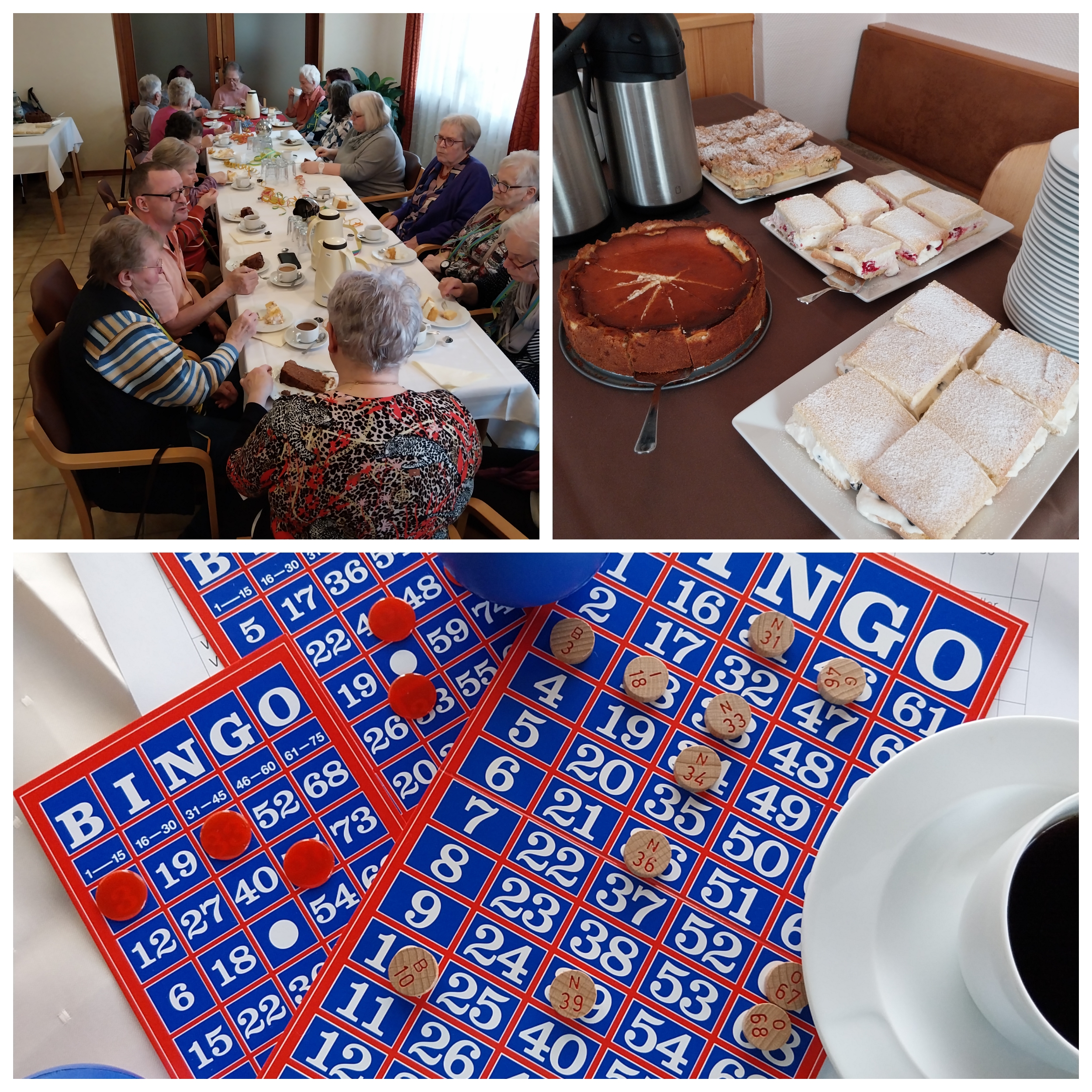 Collage Frauentreff Bingospiel
