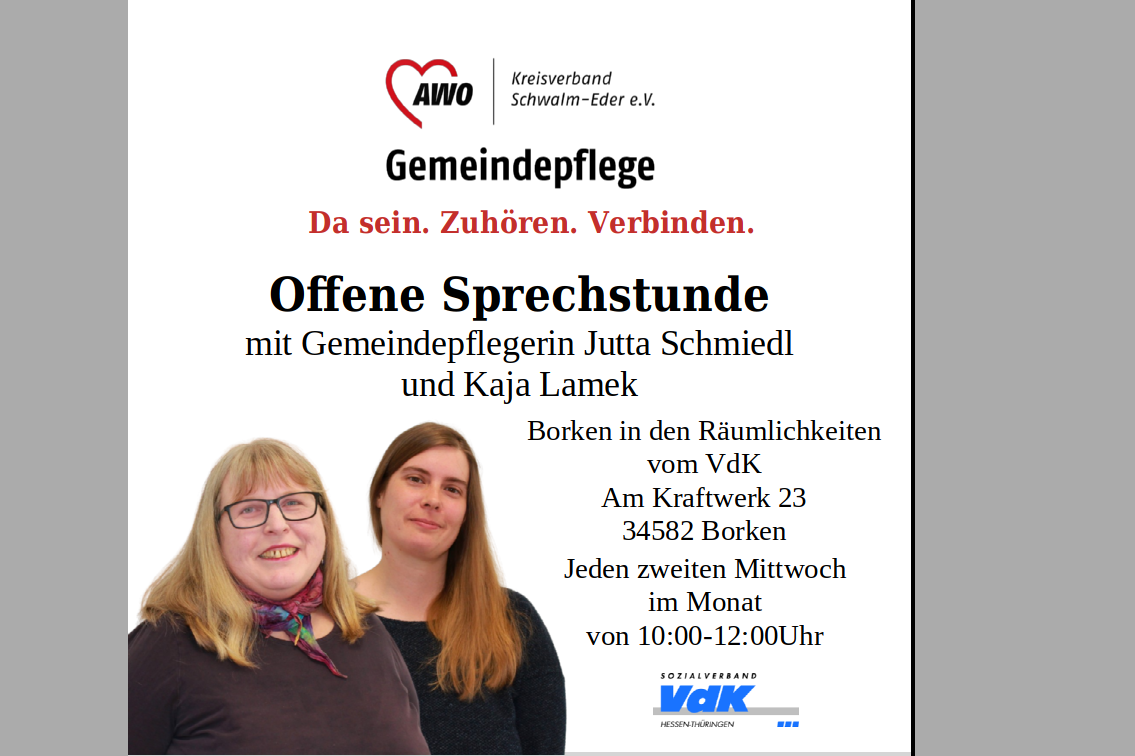 OFFENE SPRECHSTUNDE