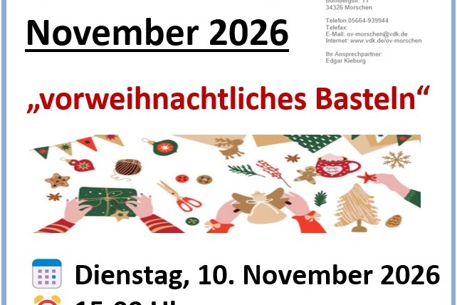 Vorweihnachtliches Basteln