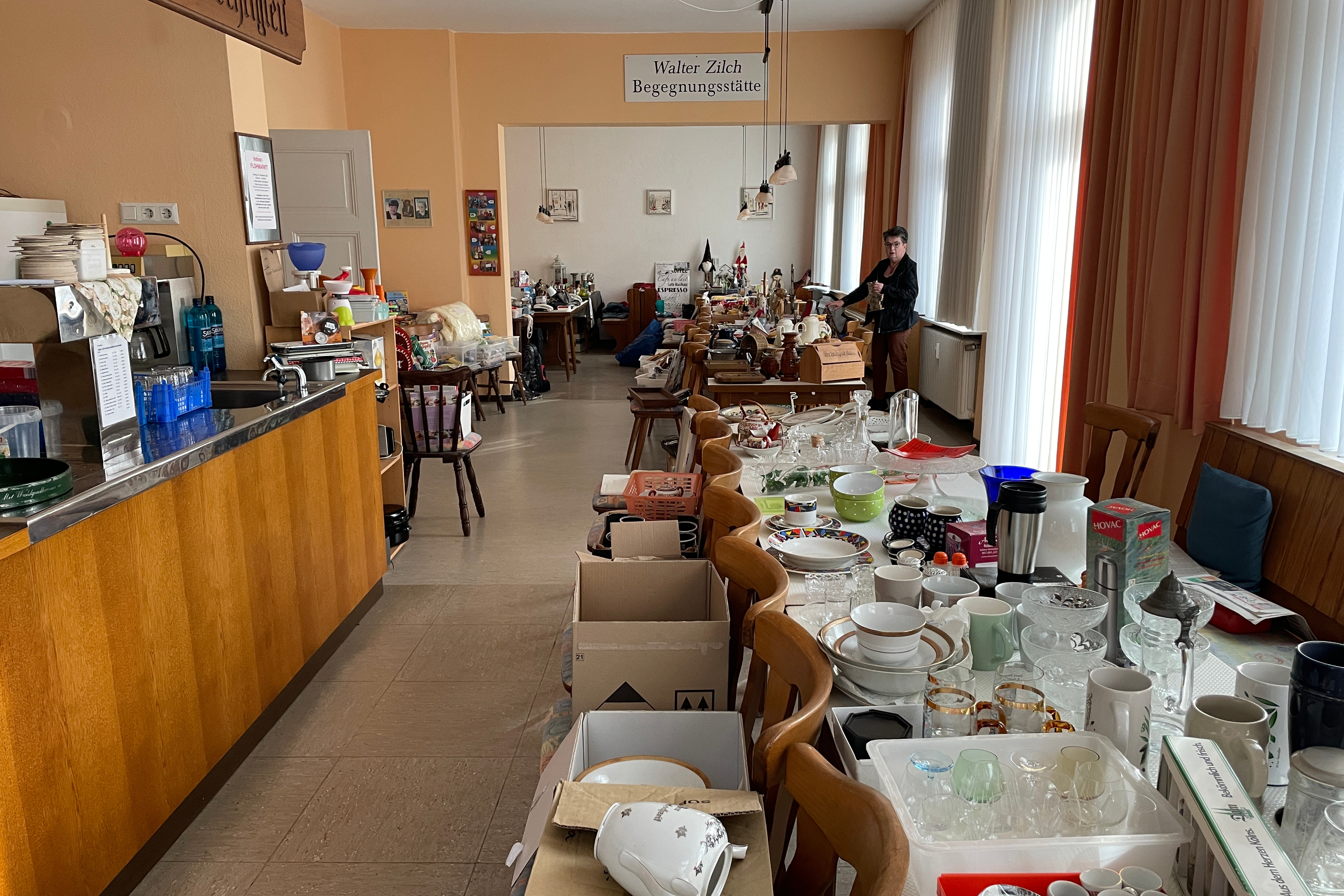 Begegnungsstätte zum Indoor-Flohmarkt umgestaltet