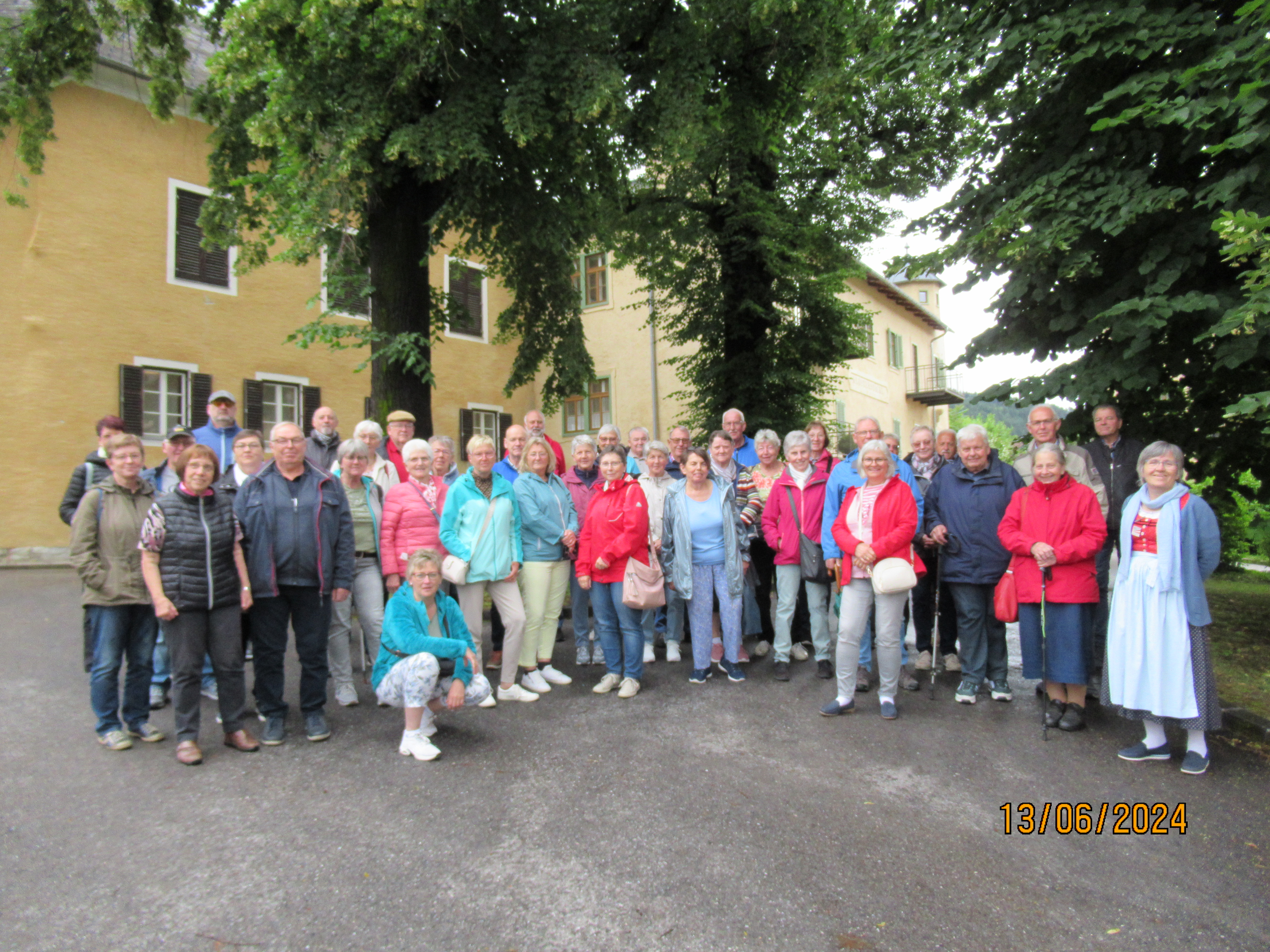 Die Reisegruppe des VdK Grebenhain beim Besuch im Stift Millstatt in Kärnten.