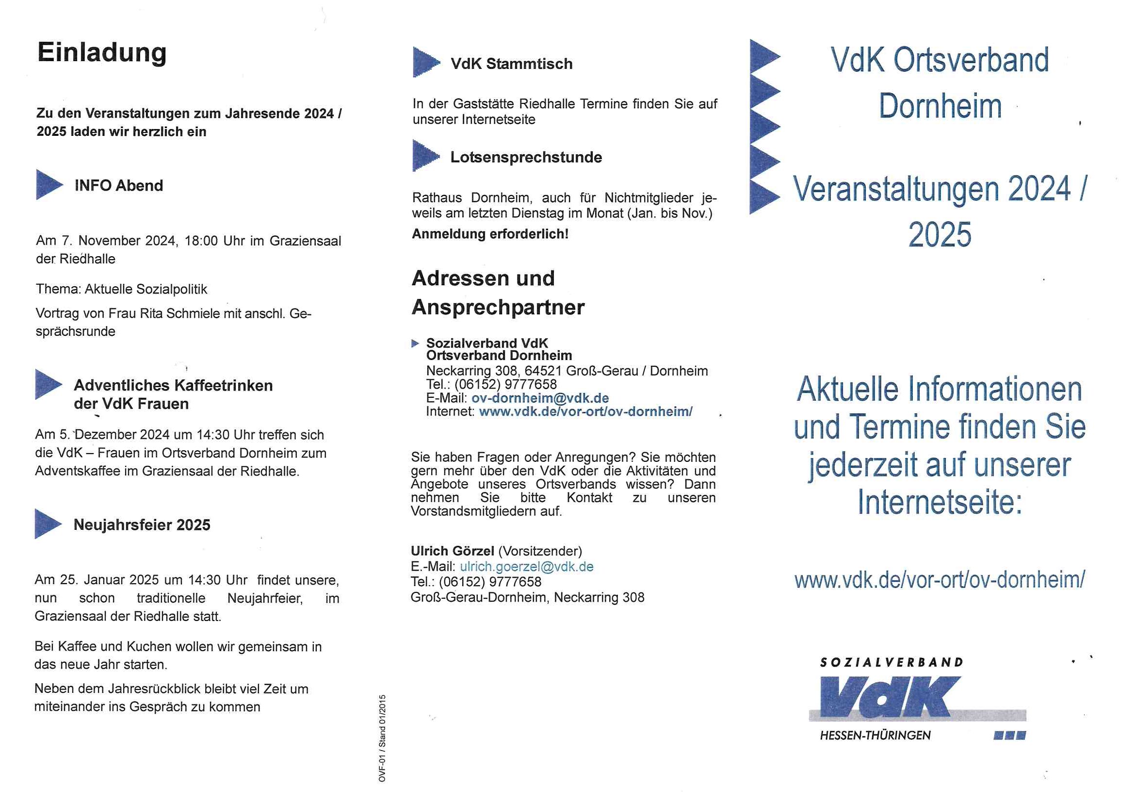 Veranstaltungen 2024 / 2025