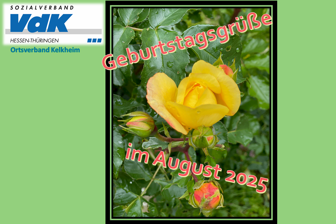 Geburtstagsgruß im August Geburtstagsgruß im August