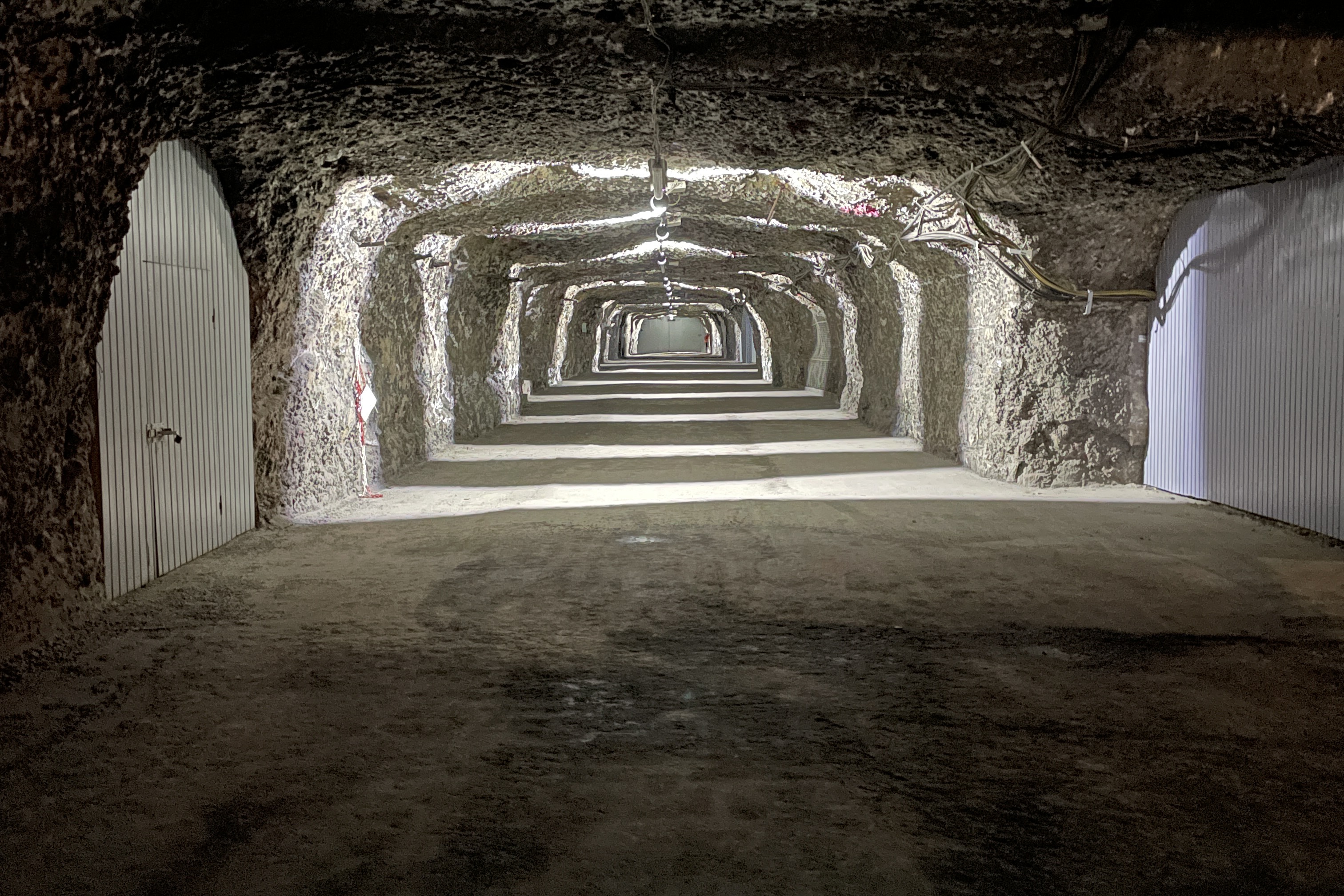 Stollen im Salzbergwerk