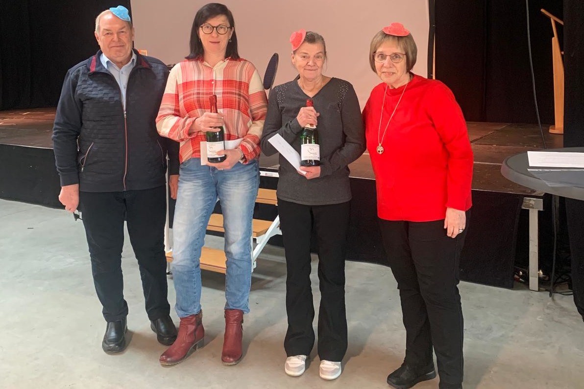 Begr&uuml;&szlig;ung des 599. und 600. Mitglieds