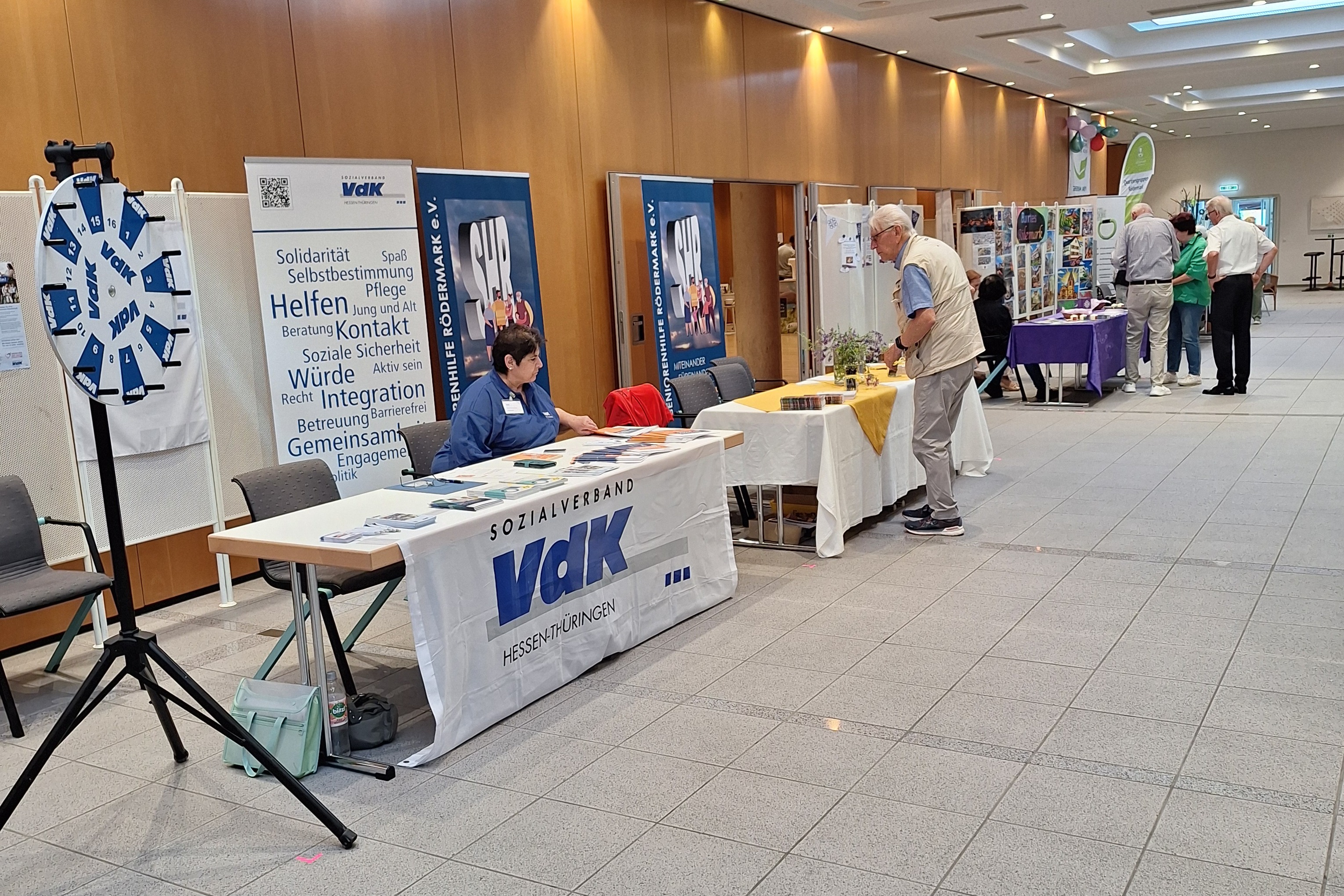 Der aufgebaute VdK- Infostand