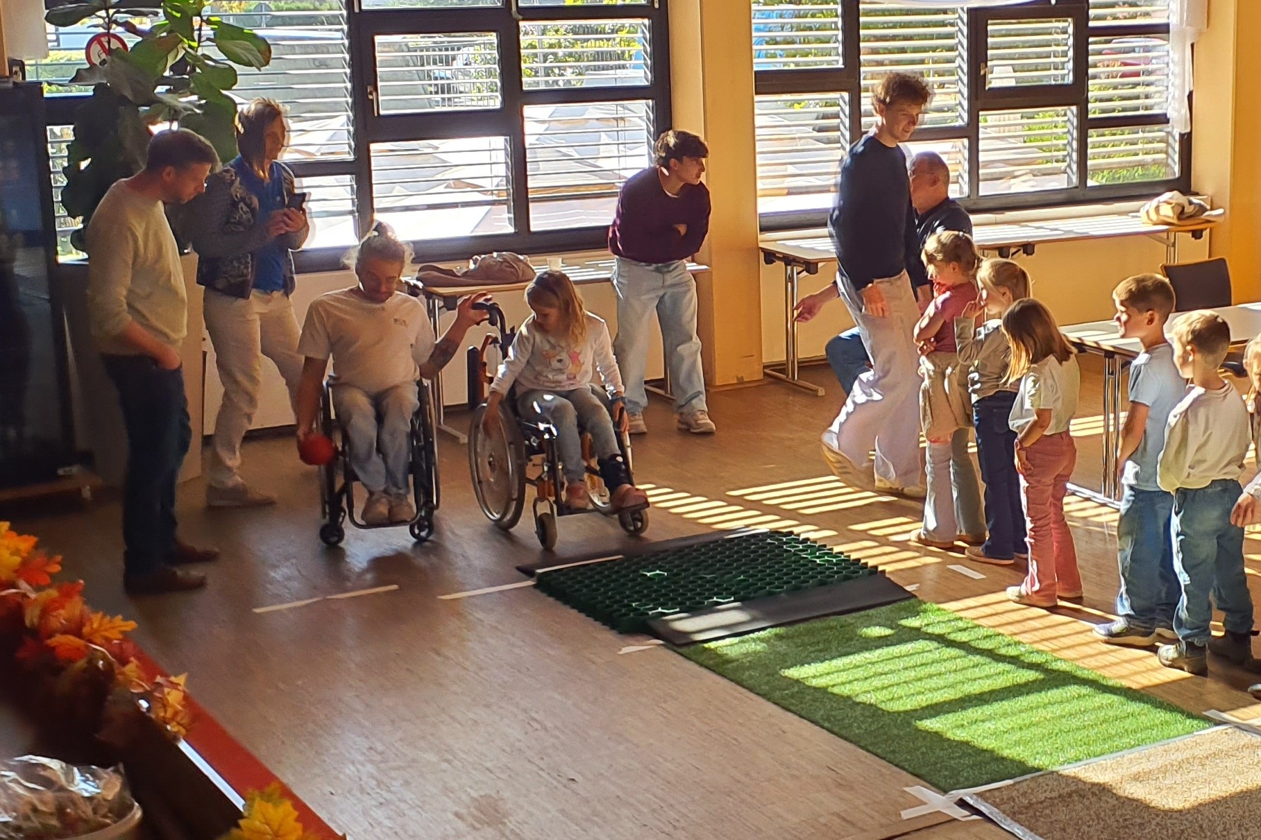 Rollstuhl in Aktion