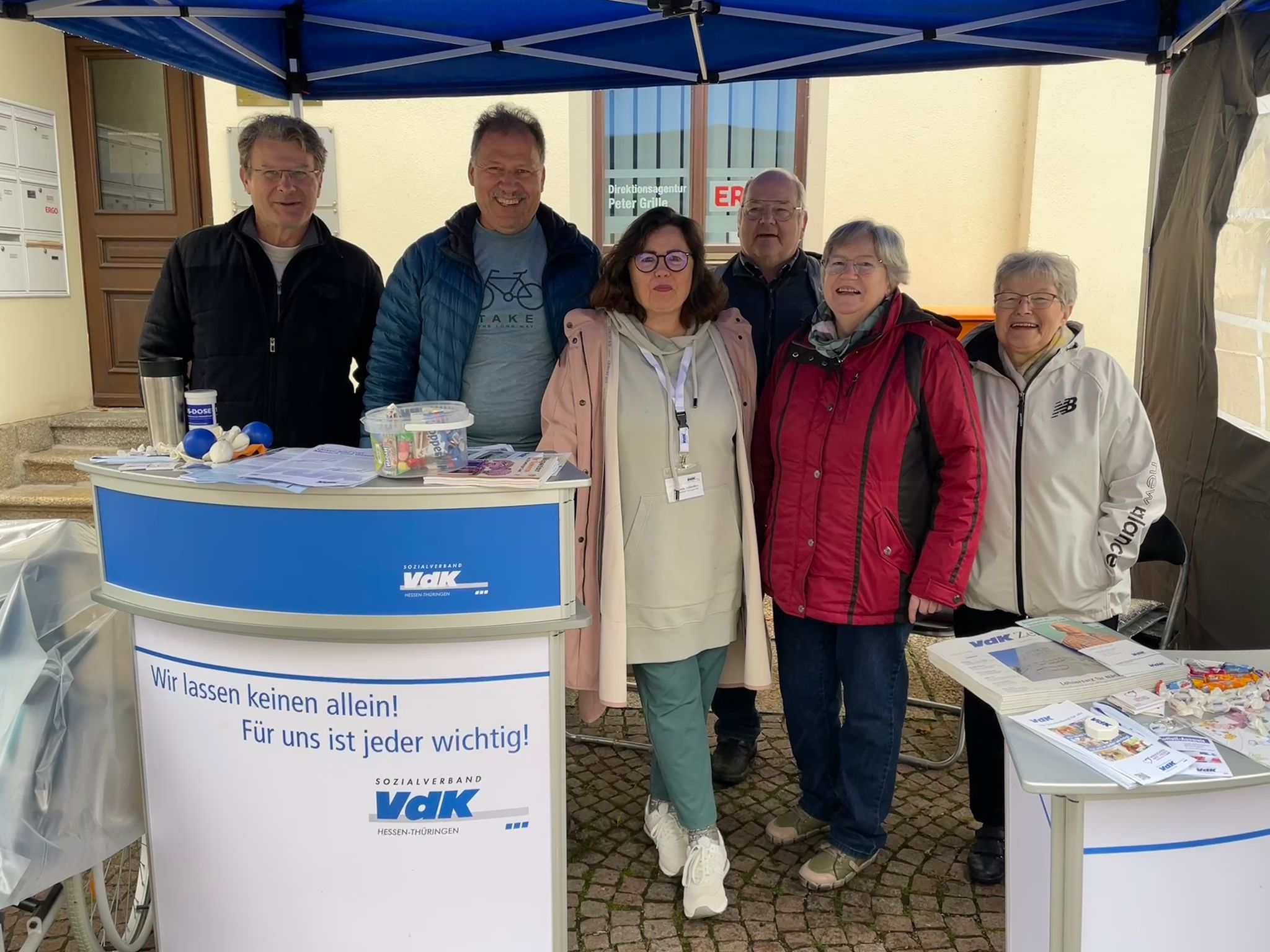 von links Rene Jung, Thoralf Schulze, Manuela Schindler, Matthias und Sonja Harnisch, Sowie Gabriele Hüttner